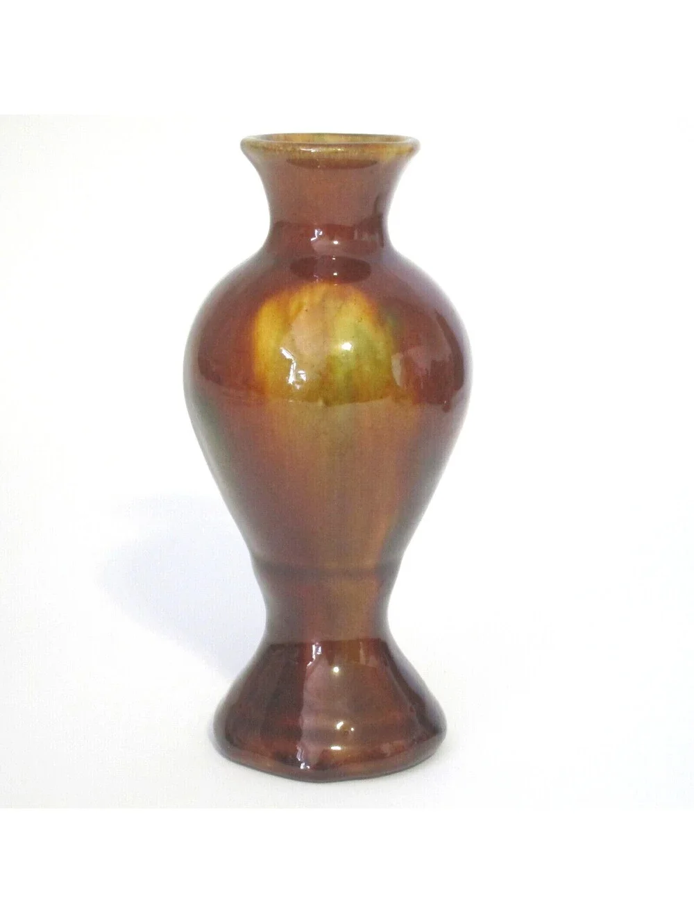 Antique Rockingham Art Pottery Vase 5.5